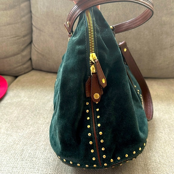 Michael Kors oversized studded suede shoulder bag tote - Picture 7 of 13